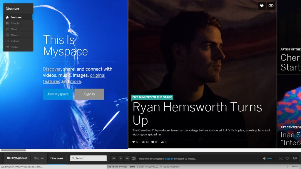 Then again. MySpace isn't dead.